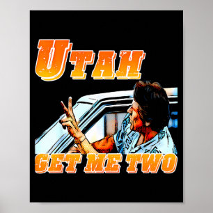 Rolig Utah Hämta Mig Två Vintage Citat Grafik Poster
