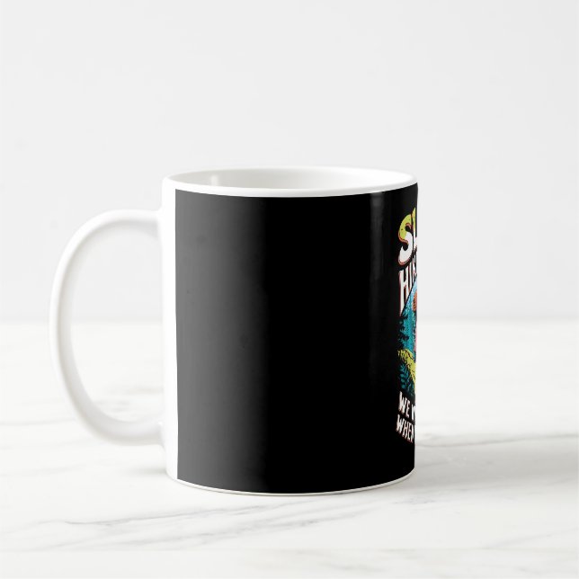 Rolig utomhus-citat för sengångare hiking team kaffemugg (Vänster)