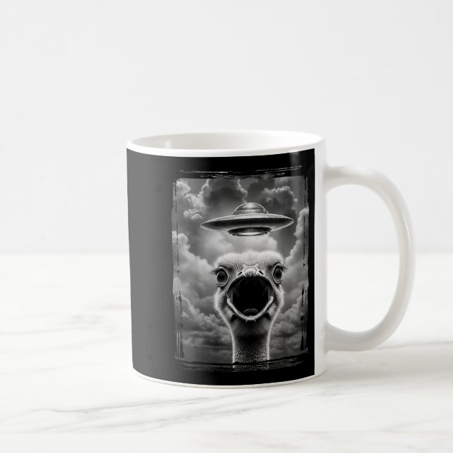 Rolig utomjording kalkon Ufo Selfie Thanksgiving M Kaffemugg (Höger)