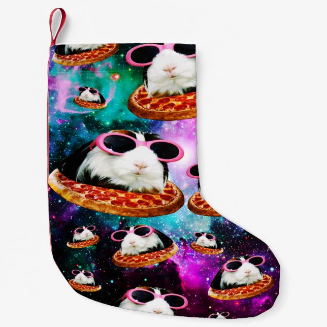 Rolig utrymmeförsökskanin liten julstrumpa (Framsidan)