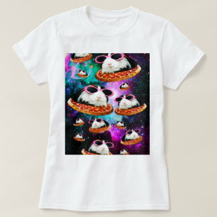 Rolig utrymmeförsökskanin t shirt