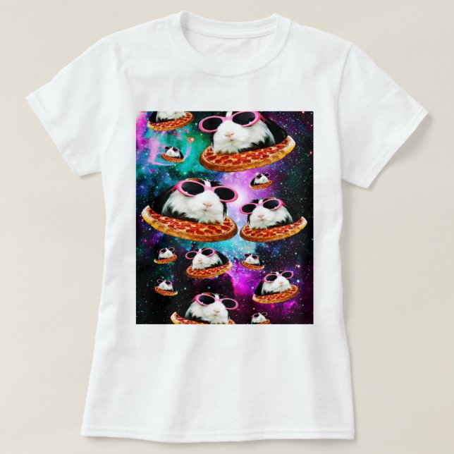 Rolig utrymmeförsökskanin t shirt (Design framsida)