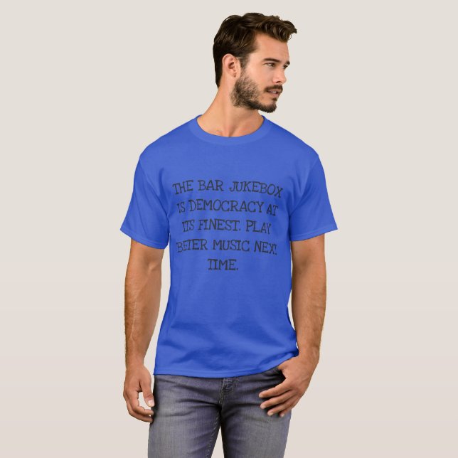 Rolig utslagsplats för pubJukebox Tee Shirt (Hel framsida)