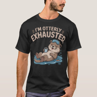 Rolig utter djur vits trött sagt jag är ytterst t shirt