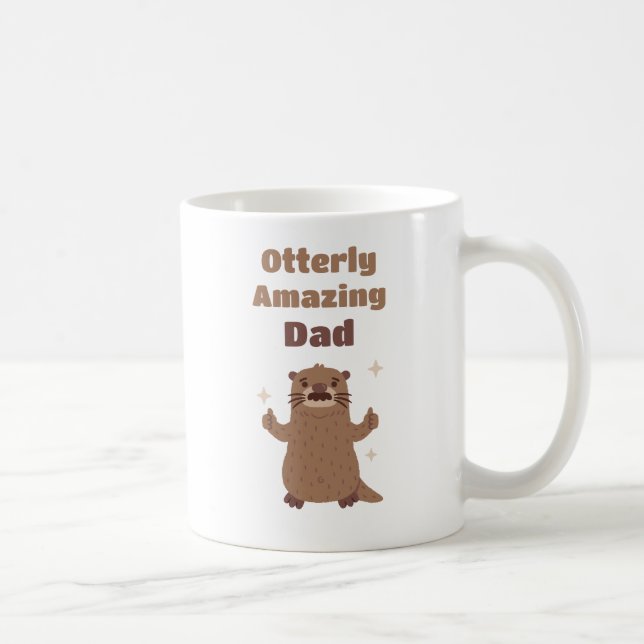 Rolig utter Otterligt fantastisk pappa fars dag Kaffemugg (Höger)