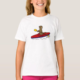 Rolig utter som Kayaking Tee Shirt