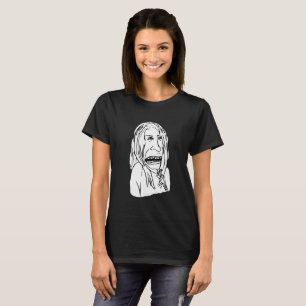 Rolig Uttrycksfull Skiss Karikatyr T-Shirt