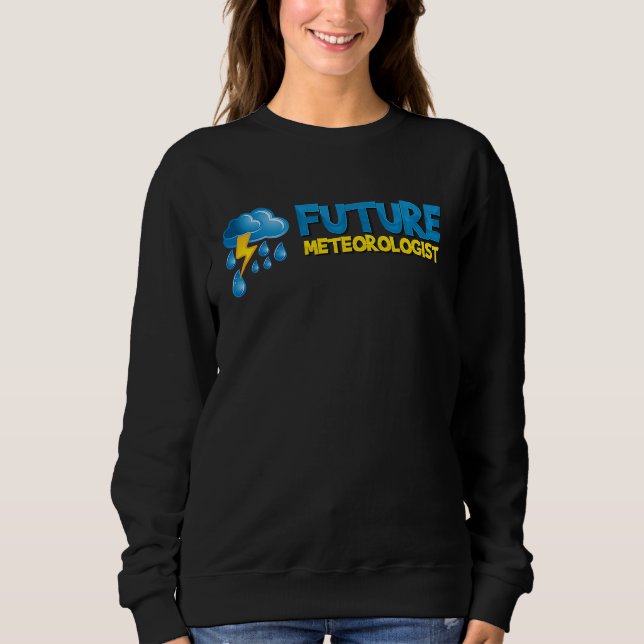 Rolig väderprognos Framtida meteorolog T Shirt (Framsida)