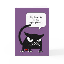 Rolig valentin för katthälsningkort | Badd Gato