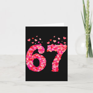 Rolig Valentine 6 7 Meme Pojke Sex Sju Hjärtan Gen Kort
