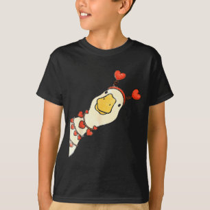 Rolig Valentine Dumma Gäss Anka Hjärta Kärlek Matc T Shirt