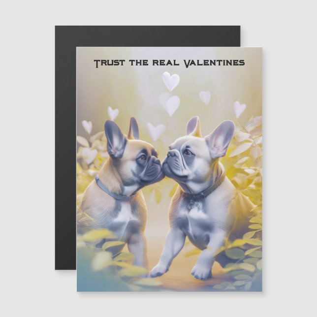 Rolig Valentine franska Bulldog älskare (Fram/baksida)
