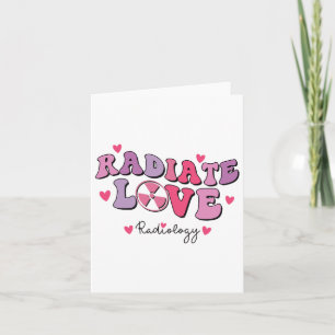 Rolig Valentine-par Radiologi Röntgensjuksköterska Kort