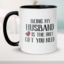 Rolig Valentine till äkta man Mugg