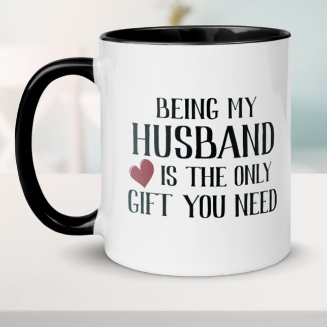 Rolig Valentine till äkta man Mugg (Funny Valentine's Day gift for husband.)