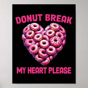 Rolig Valentinmunk Bryt Mitt Hjärta Snälla Munk  Poster