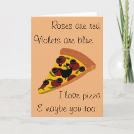 Rolig valentinPizza Helgkort