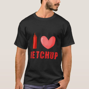 Rolig Valentinsdags Tröja Jag Älskar Ketchup Valen