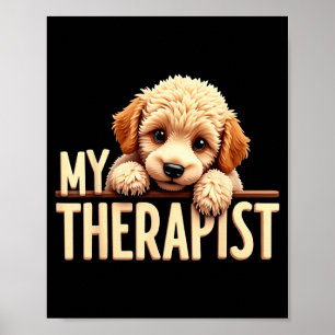 Rolig Valp Min Terapeutiska Gamla Hund Poster