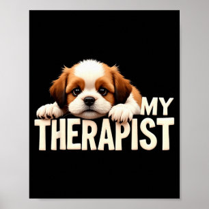 Rolig Valp Min Therast Shih Tzu Hund  Poster