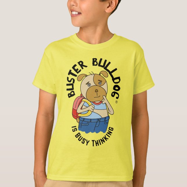 Rolig valp tee söt tecknad hund småbarn och barn (Framsida)