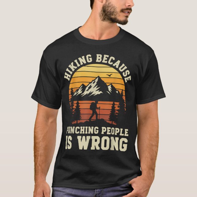 Rolig vandring utomhus Naturstig T Shirt (Framsida)