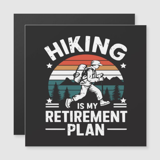 Rolig vandringscitat för pension (Fram/baksida)