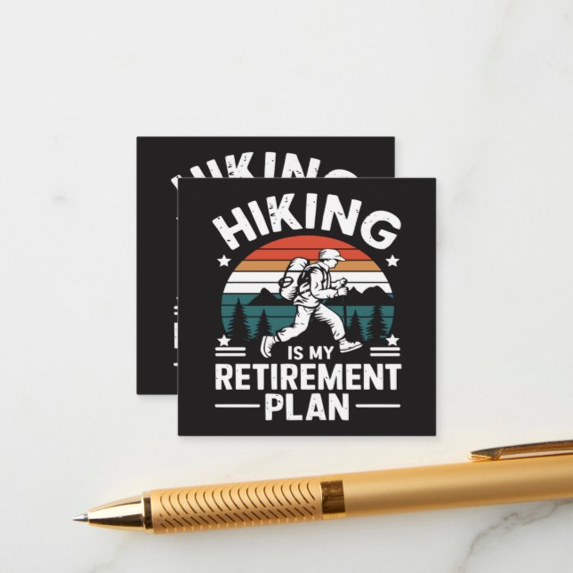 Rolig vandringscitat för pension tilläggskort (Fram/Back In Situ)