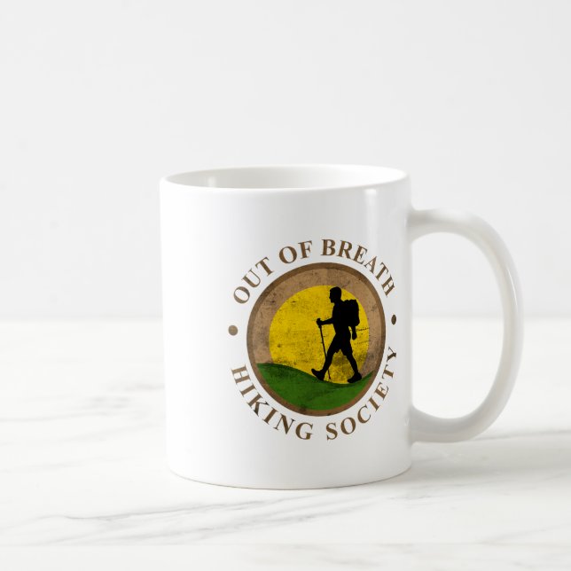 Rolig vandringspartdesign  kaffemugg (Höger)