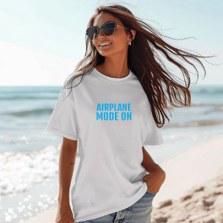 Rolig vandringströja flygläge på turkos t shirt