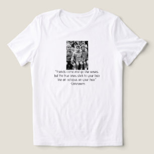 Rolig vänmeddelande Vintage Bild  T Shirt