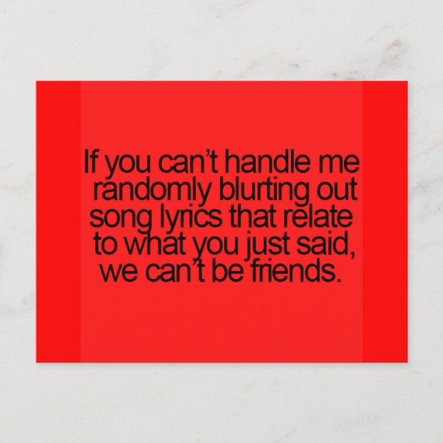 ROLIG VÄNSKAP CITERAR PÅ MÅFÅ ATT SLÄNGA UR SIG UT VYKORT (Framsida)