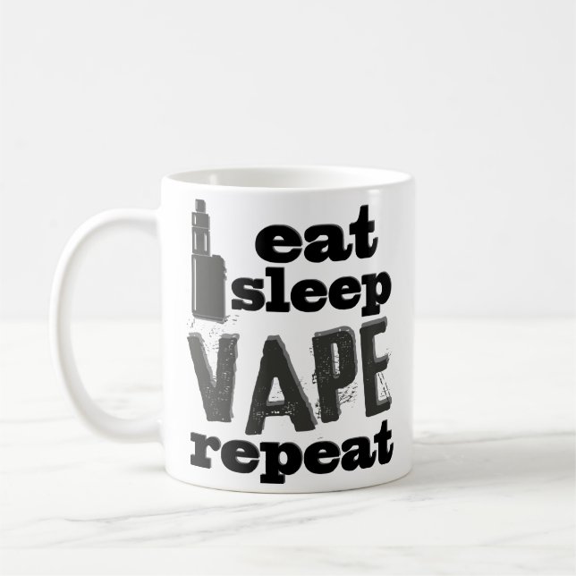 Rolig Vapist Vape för Vaper Vaping kaffemugg gåva (Vänster)