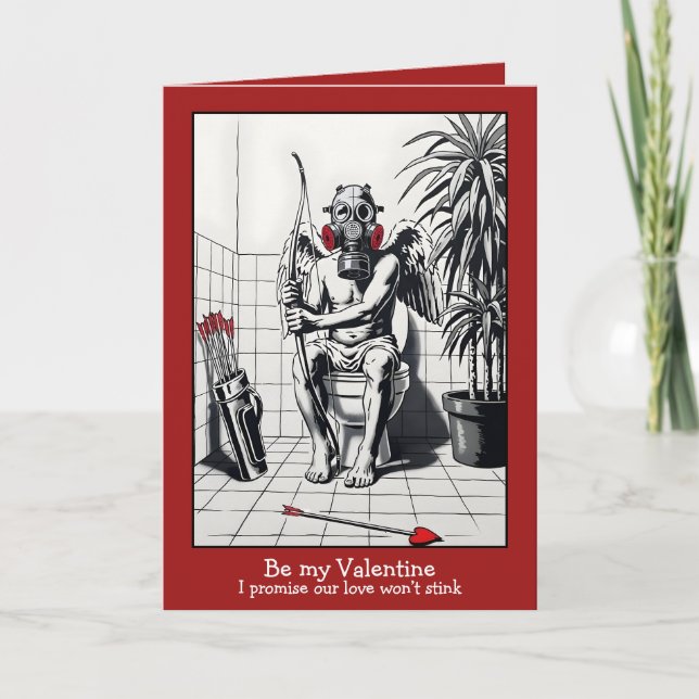 Rolig ”Var Min Älskling” -Kort – i Stencilstil Kort (Framsida)