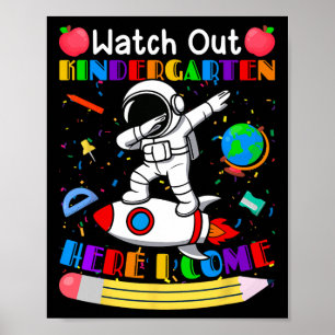 Rolig Var På Vakt Förskola Här Kommer Jag Astronau Poster