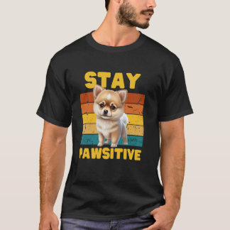 Rolig, Var PAWsitiv!- Hundälskare män och kvinnor T Shirt