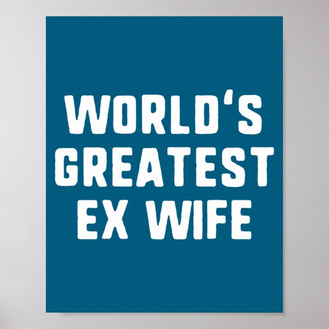 Rolig Världens Bästa Ex-Fru Familj Poster (Framsidan)