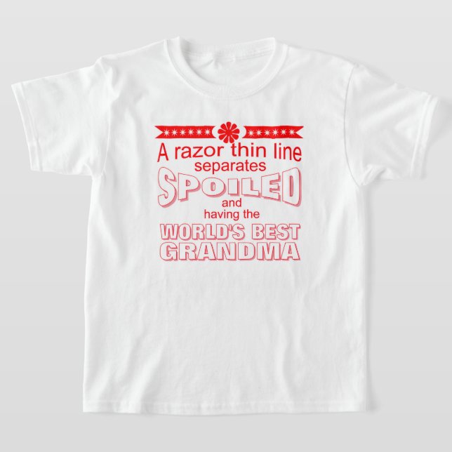 rolig världens bästa mormor t shirt (Laydown)