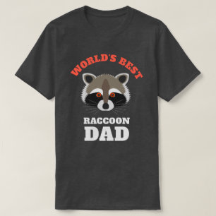 Rolig världs bäst Raccoonpappa T-shirt