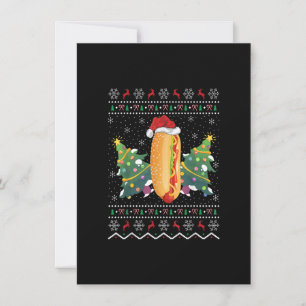 Rolig Varmkorv Rätt Älskare Xmas Fågel Julkorv Inbjudningar