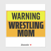Rolig varning wrestling mamma sportskylt grafik