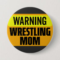 Rolig varning wrestling mamma sportskylt grafik