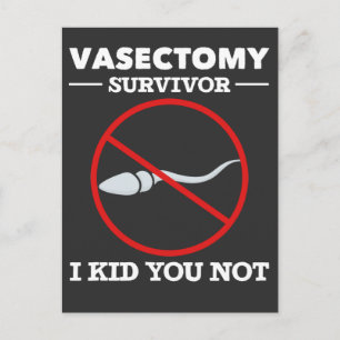 Rolig vasectomy-kirurgi-sats vuxenhumor vykort