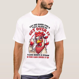 Rolig västerländsk kycklinghumor t shirt