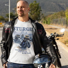 Rolig västernhumor med präriemöss på motorcykelgän t shirt