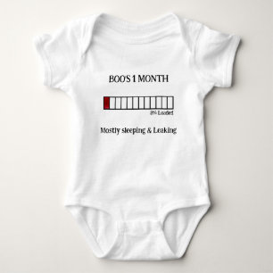 Rolig Vattenfärg Bebis Milstolpe Ensembleställ 1 T Shirt