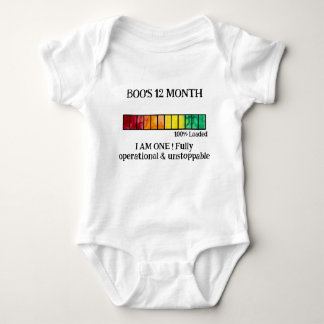 Rolig Vattenfärg Bebis Milstolpe Kroppsoverall | 1 T Shirt