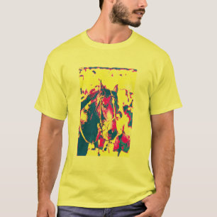 Rolig vattenfärg för Racehorse för Seattle T Shirt