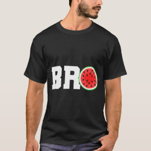 Rolig vattenmelon bror söt sommarlov bror t shirt