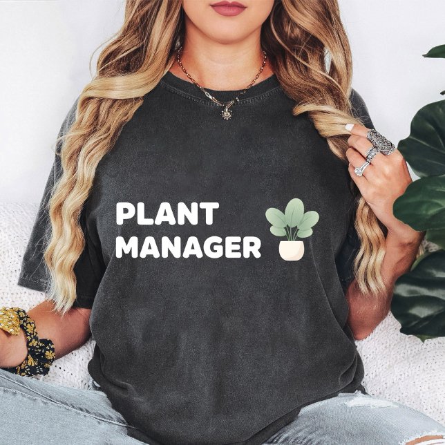 Rolig växtkrukdesign för växtchef t shirt (Skapare uppladdad)
